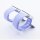 Bandmeister® Armband Silikon für Apple Watch lilac M/L 38/40/41mm