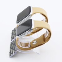 Bandmeister® Armband Silikon für Apple Watch nut brown S/M 38/40/41mm