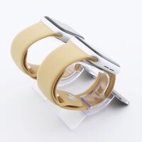 Bandmeister® Armband Silikon für Apple Watch nut brown S/M 42/44/45/49mm
