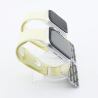 Bandmeister® Armband Silikon für Apple Watch creme S/M 42/44/45/49mm