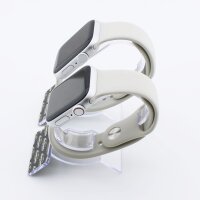 Bandmeister® Armband Silikon für Apple Watch vintage white M/L 38/40/41mm