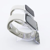 Bandmeister® Armband Silikon für Apple Watch vintage white M/L 42/44/45/49mm