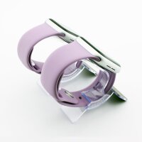 Bandmeister® Armband Silikon für Apple Watch lavender M/L 42/44/45/49mm