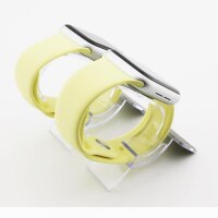 Bandmeister® Armband Silikon für Apple Watch lemon yellow S/M 42/44/45/49mm