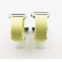 Bandmeister® Armband Silikon für Apple Watch lemon yellow S/M 42/44/45/49mm