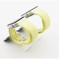 Bandmeister® Armband Silikon für Apple Watch lemon yellow S/M 42/44/45/49mm