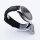 Bandmeister® Armband Klettverschluss black nato strap für Federsteg Uhr 22mm