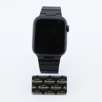 Bandmeister® Armband Karbonfaser Glieder black für Apple Watch black 42/44/45/49mm