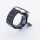 Bandmeister® Armband Karbonfaser Glieder black für Federsteg Uhr 20mm