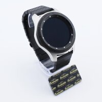 Bandmeister® Armband Karbonfaser Glieder black für Federsteg Uhr 22mm
