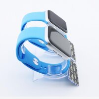 Bandmeister® Armband Silikon für Apple Watch blue S/M 38/40/41mm