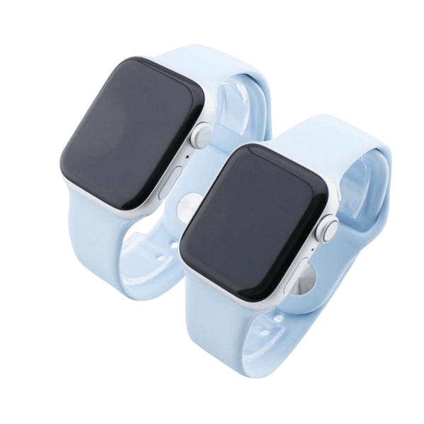 Bandmeister® Armband Silikon für Apple Watch sky blue S/M 38/40/41mm