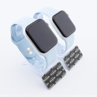 Bandmeister® Armband Silikon für Apple Watch sky blue S/M 38/40/41mm