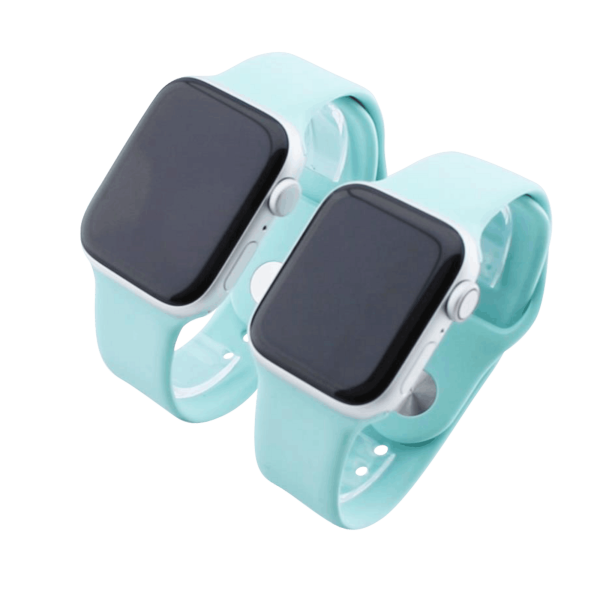 Bandmeister® Armband Silikon für Apple Watch ocean green S/M 38/40/41mm