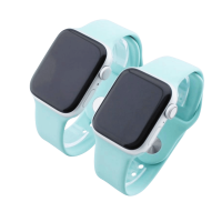 Bandmeister® Armband Silikon für Apple Watch ocean green M/L 38/40/41mm