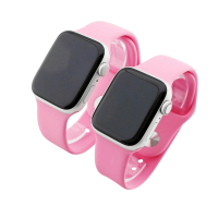 Bandmeister® Armband Silikon für Apple Watch blight pink M/L 42/44/45/49mm