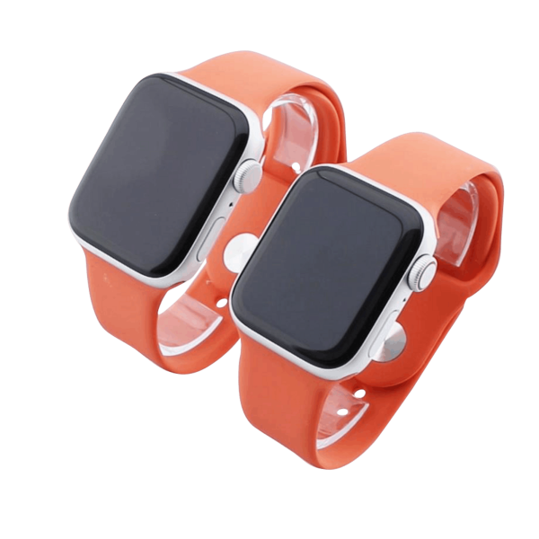 Bandmeister® Armband Silikon für Apple Watch citrus S/M 38/40/41mm