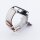 Bandmeister® Armband Echtleder Wendeband white-pink für Federsteg Uhr 22mm