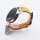 Bandmeister® Armband Echtleder Wendeband yellow-orange für Federsteg Uhr 22mm