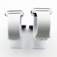Bandmeister® Armband Silikon für Apple Watch soft white S/M 42/44/45/49mm