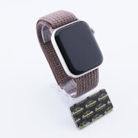 Bandmeister® Armband Flausch Klettverschluss für Apple Watch purple smoke 38/40/41mm