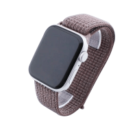 Bandmeister® Armband Flausch Klettverschluss für Apple Watch purple smoke 42/44/45/49mm