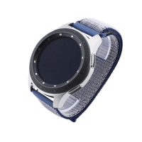 Bandmeister® Armband Flausch Klettverschluss midnight blue für Federsteg Uhr 20mm