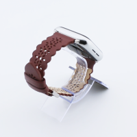Bandmeister® Armband Echtleder Jasmin wine red für Apple Watch 42/44/45mm