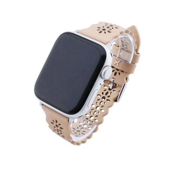 Bandmeister® Armband Echtleder Jasmin sand pink für Apple Watch 38/40/41mm
