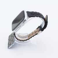 Bandmeister® Armband Echtleder Jasmin black für Apple Watch 38/40/41mm