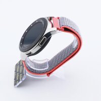 Bandmeister® Armband Flausch Klettverschluss electric pink für Federsteg Uhr 20mm