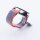 Bandmeister® Armband Flausch Klettverschluss electric pink für Federsteg Uhr 20mm