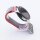 Bandmeister® Armband Flausch Klettverschluss electric pink für Federsteg Uhr 22mm