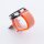 Bandmeister® Armband Flausch Klettverschluss spicy orange für Federsteg Uhr 20mm