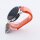 Bandmeister® Armband Flausch Klettverschluss spicy orange für Federsteg Uhr 22mm