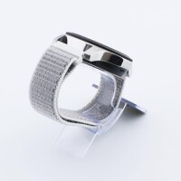 Bandmeister® Armband Flausch Klettverschluss seashell für Federsteg Uhr 20mm