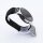Bandmeister® Armband Flausch Klettverschluss black für Federsteg Uhr 22mm