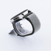Bandmeister® Armband Flausch Klettverschluss dark olive für Federsteg Uhr 20mm