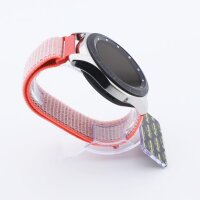 Bandmeister® Armband Flausch Klettverschluss hot pink für Federsteg Uhr 20mm