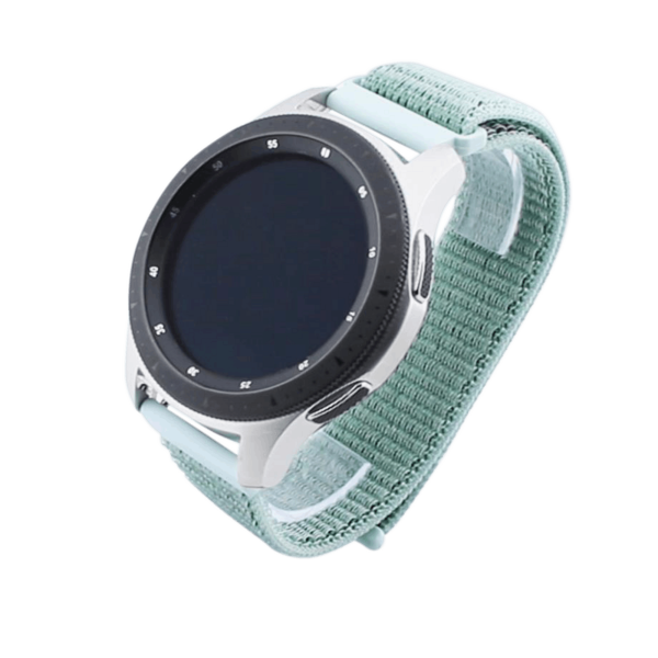 Bandmeister® Armband Flausch Klettverschluss marine green für Federsteg Uhr 20mm