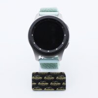 Bandmeister® Armband Flausch Klettverschluss marine green für Federsteg Uhr 20mm