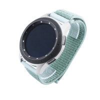 Bandmeister® Armband Flausch Klettverschluss marine green für Federsteg Uhr 22mm
