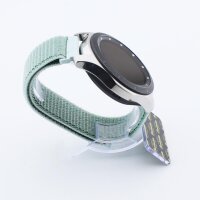 Bandmeister® Armband Flausch Klettverschluss marine green für Federsteg Uhr 22mm