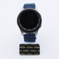 Bandmeister® Armband Flausch Klettverschluss midnight fog für Federsteg Uhr 20mm