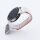 Bandmeister® Armband Flausch Klettverschluss white rainbow für Federsteg Uhr 20mm