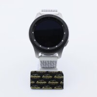 Bandmeister® Armband Flausch Klettverschluss summit white für Federsteg Uhr 20mm