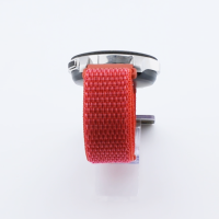 Bandmeister® Armband Flausch Klettverschluss china red für Federsteg Uhr 20mm
