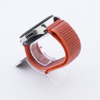 Bandmeister® Armband Flausch Klettverschluss hibiscus für Federsteg Uhr 22mm