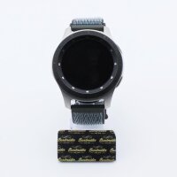 Bandmeister® Armband Flausch Klettverschluss storm gray für Federsteg Uhr 20mm