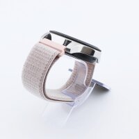 Bandmeister® Armband Flausch Klettverschluss rose pink für Federsteg Uhr 20mm